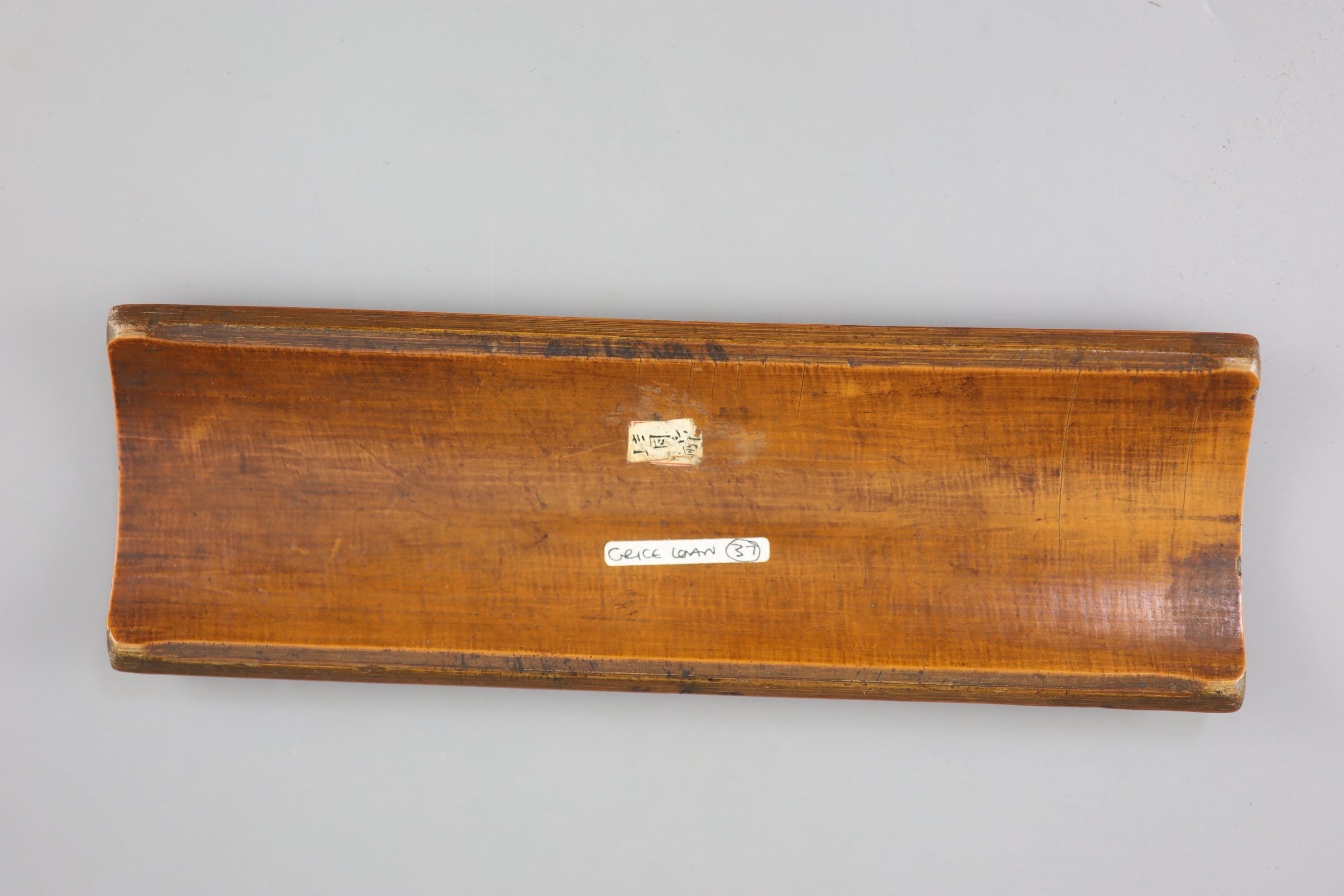A Chinese bamboo wrist rest, Kangxi period,